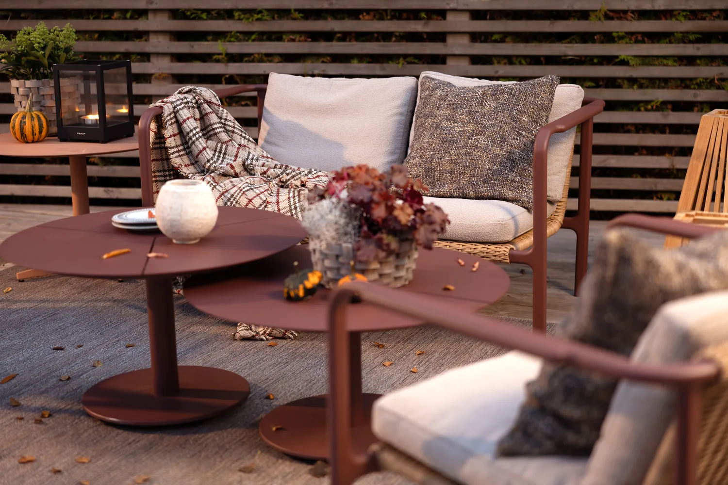 Motty sofa, Zin 红色-teddy 米色, 2-seater Brafab