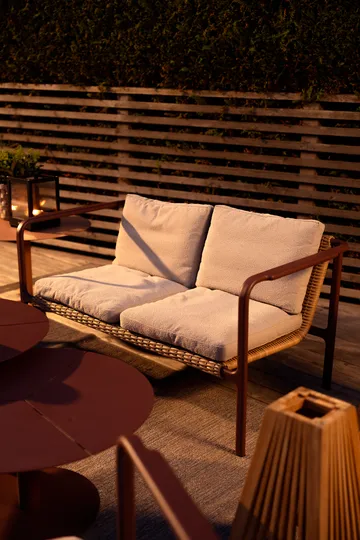 Motty sofa - Zin 红色-teddy 米色, 2-seater - Brafab