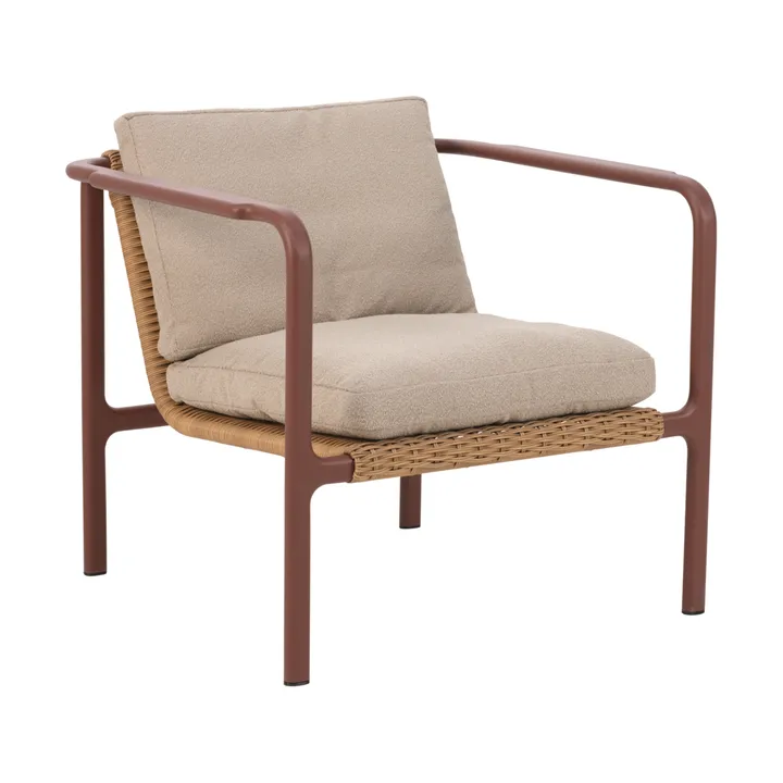 Motty 扶手椅 - Zin 红色-teddy 米色 - Brafab