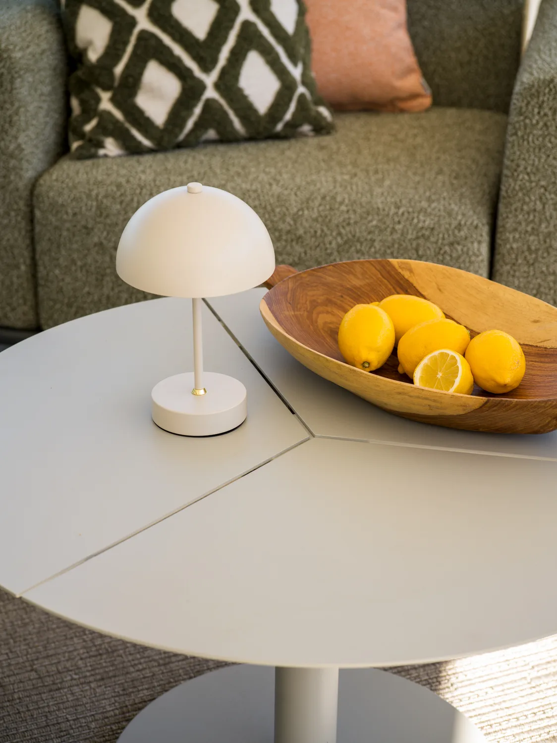 Peace 咖啡桌, 浅灰色, Ø80x46 cm Brafab