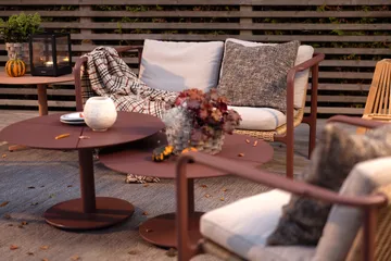 Peace 咖啡桌 - Zin 红色, Ø80x46 cm - Brafab