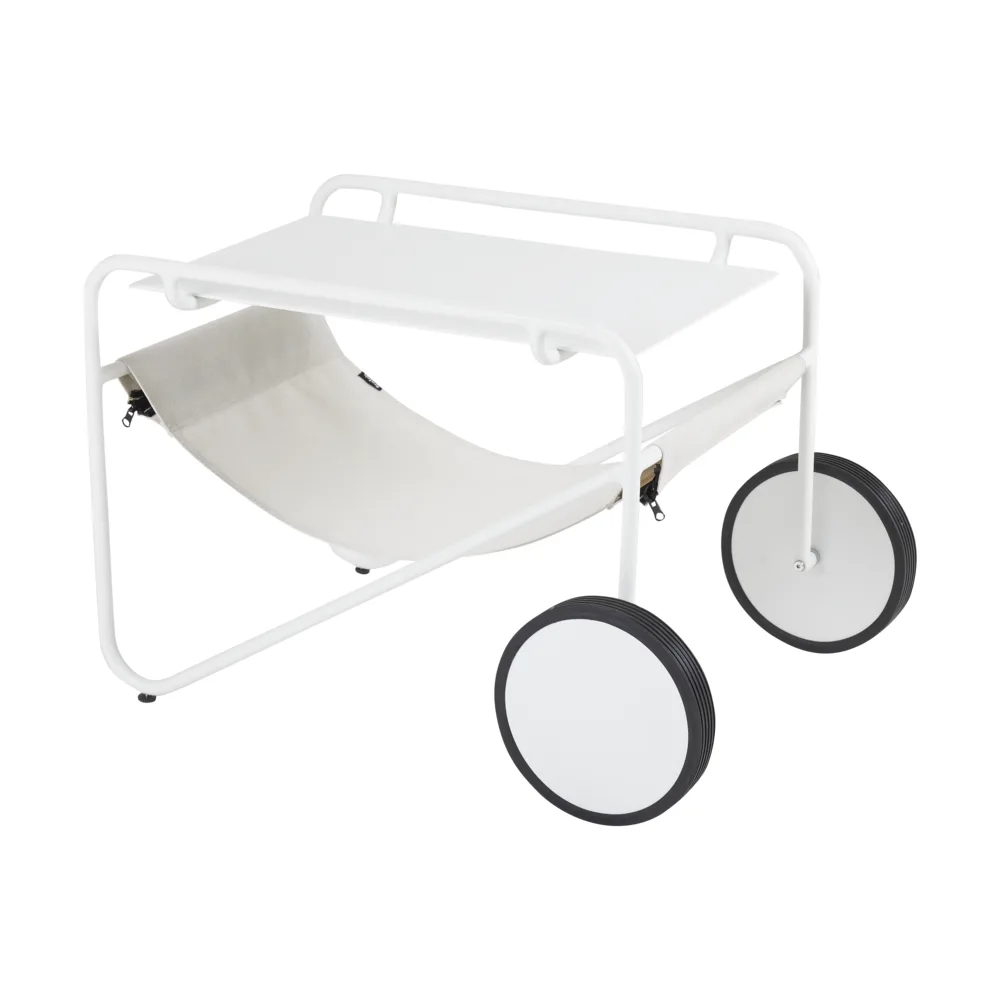 Poul 桌子 小边桌, 白色-米白色, 72x44 cm Brafab