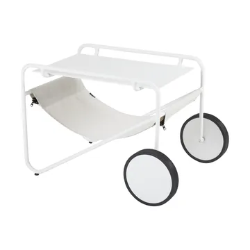 Poul 桌子 小边桌 - 白色-米白色, 72x44 cm - Brafab