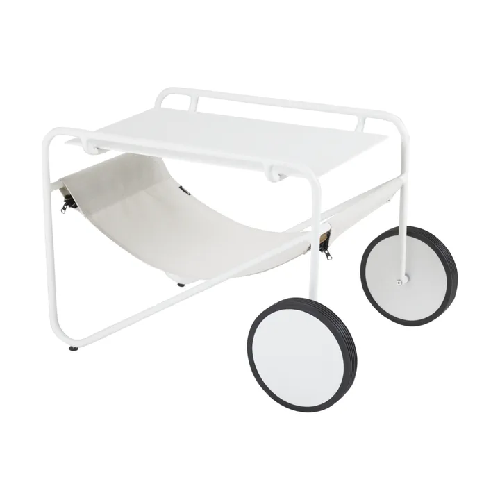 Poul 桌子 小边桌 - 白色-米白色, 72x44 cm - Brafab