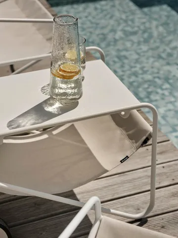 Poul 桌子 小边桌 - 白色-米白色, 72x44 cm - Brafab