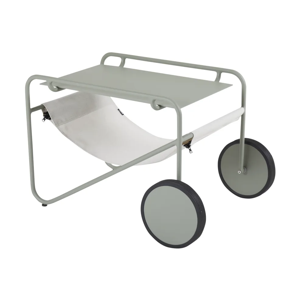 Poul 桌子 小边桌, Dusty 绿色-米白色, 72x44 cm Brafab