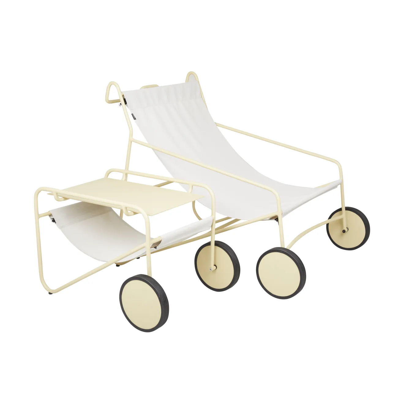 Poul 桌子 小边桌, Lemon-米白色, 72x44 cm Brafab