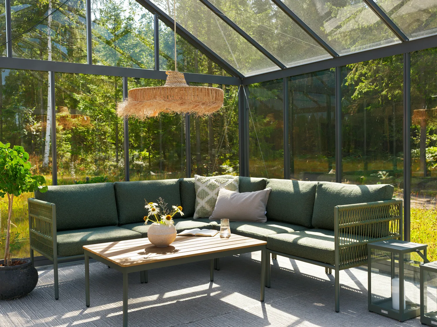 Reno sofa module, Nordic 绿色-raw avocado, middle unit Brafab