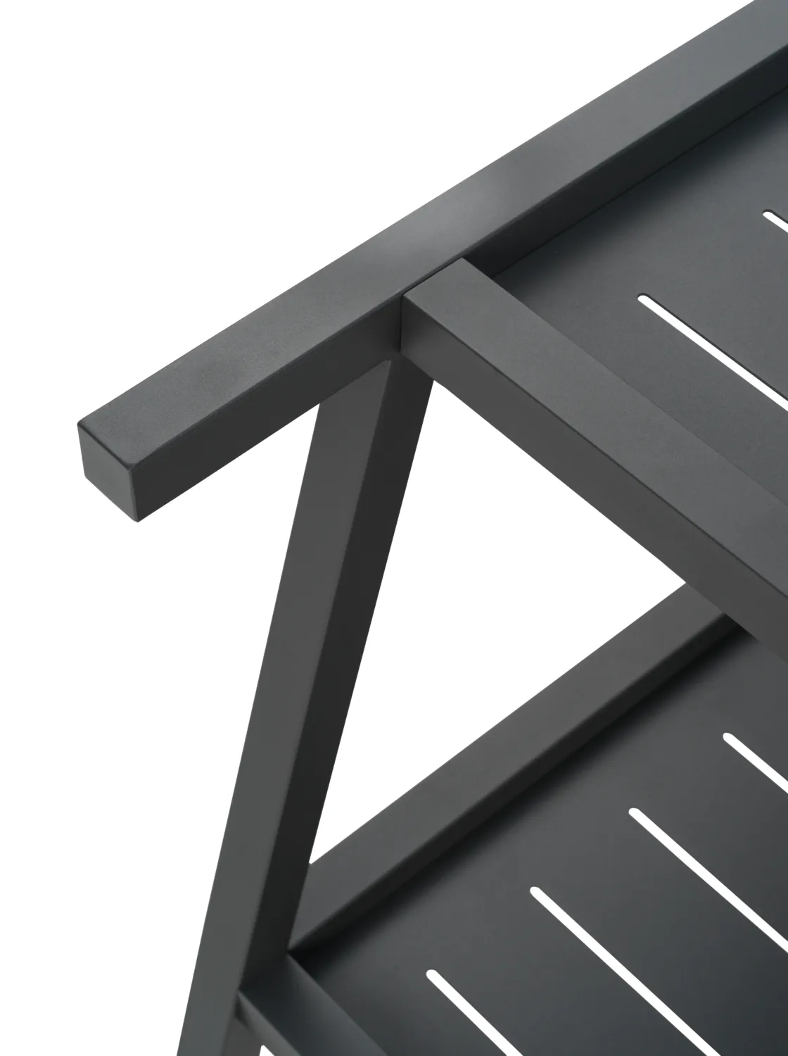 Samvaro 可移动收纳边桌 86x49x69 cm, Anthracite Brafab