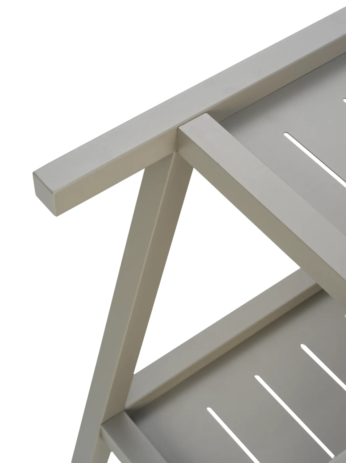 Samvaro 可移动收纳边桌 86x49x69 cm, 卡其色 Brafab