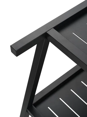 Samvaro 可移动收纳边桌 86x49x69 cm - 黑色 - Brafab