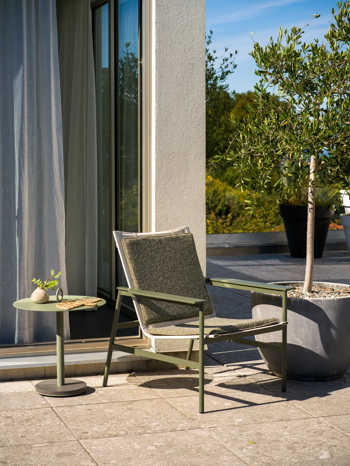 Soro lounge 扶手椅, Nordic 绿色-teddy verde Brafab