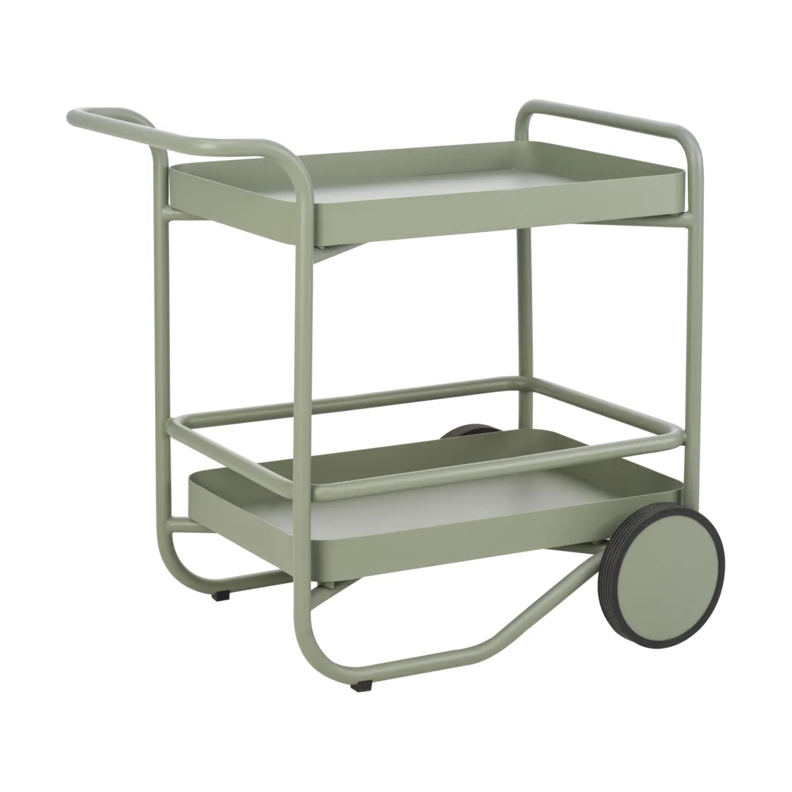 Trolley 送餐推车88x59cm, 灰绿色 Brafab