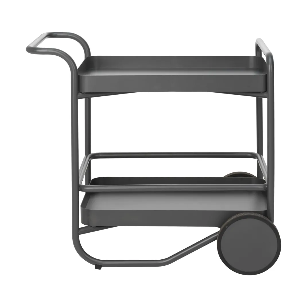 Trolley serving cart 88x59 cm, Anthracite Brafab