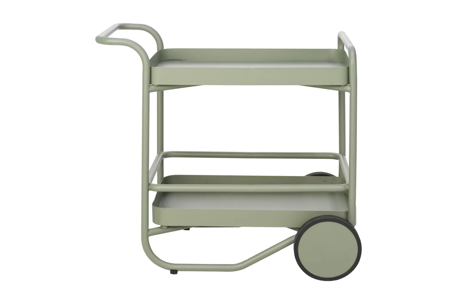 Trolley serving cart 88x59 cm, Dusty 绿色 Brafab