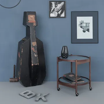Bølling Tray Table 50型 - 陶土色_黑色漆面橡木底座 - Brdr. Krüger
