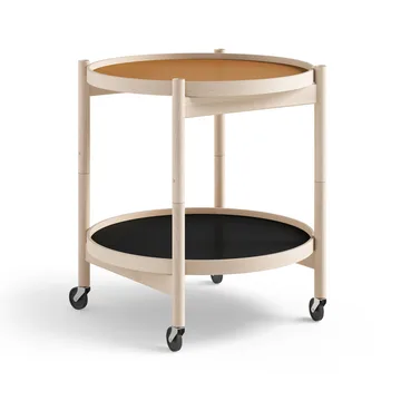 Bølling Tray Table 50型 - 陶土色_未处理山毛榉底座 - Brdr. Krüger
