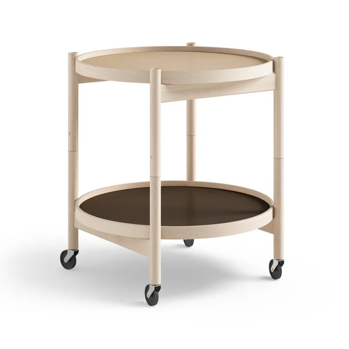 Bølling Tray Table 50型 - 大地色_未处理山毛榉底座 - Brdr. Krüger