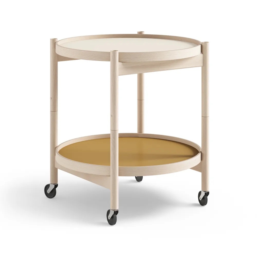 Bølling Tray Table 50型, 阳光色_未处理山毛榉底座 Brdr. Krüger
