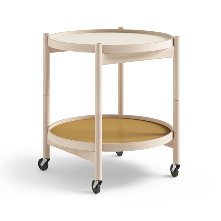 Bølling Tray Table 50型 - 阳光色_未处理山毛榉底座 - Brdr. Krüger