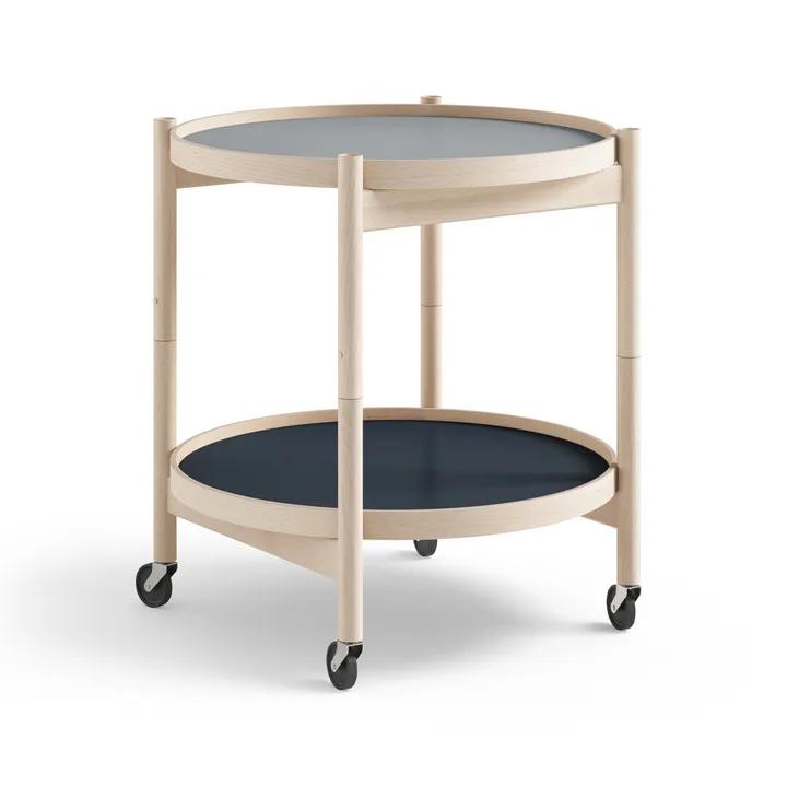 Bølling Tray Table 50型 - 水色_未处理山毛榉底座 - Brdr. Krüger