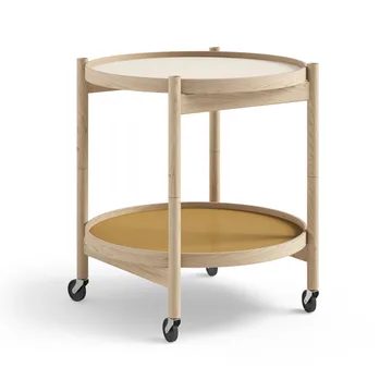 Bølling Tray Table 50型 - 阳光色_未处理橡木底座 - Brdr. Krüger