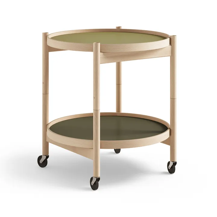 Bølling Tray Table 50型 - 树叶绿_油面山毛榉底座 - Brdr. Krüger