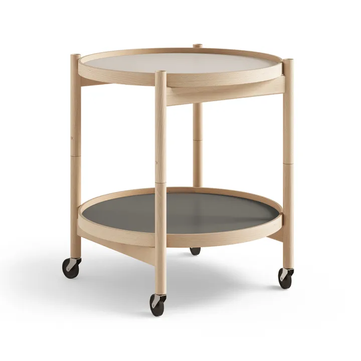 Bølling Tray Table 50型 - 石色_油面山毛榉底座 - Brdr. Krüger