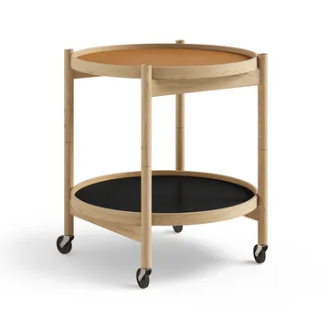 Bølling Tray Table 50型 - 陶土色_油面橡木底座 - Brdr. Krüger