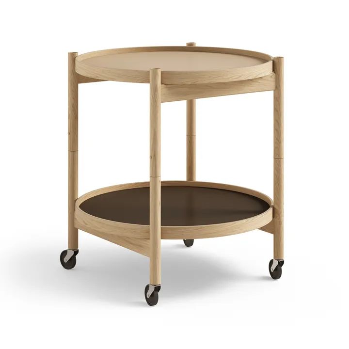 Bølling Tray Table 50型 - 大地色_油面橡木底座 - Brdr. Krüger