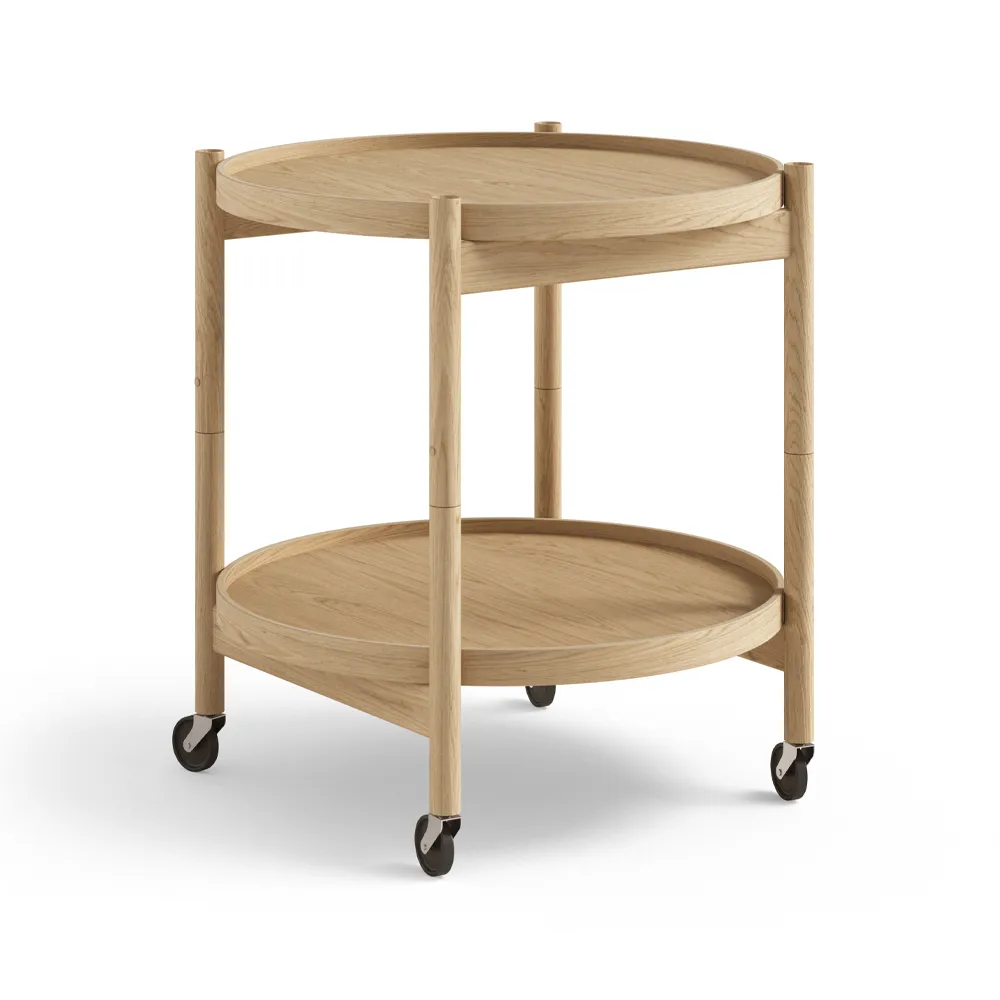 Bølling Tray Table 50型, 油面橡木_油面橡木底座 Brdr. Krüger