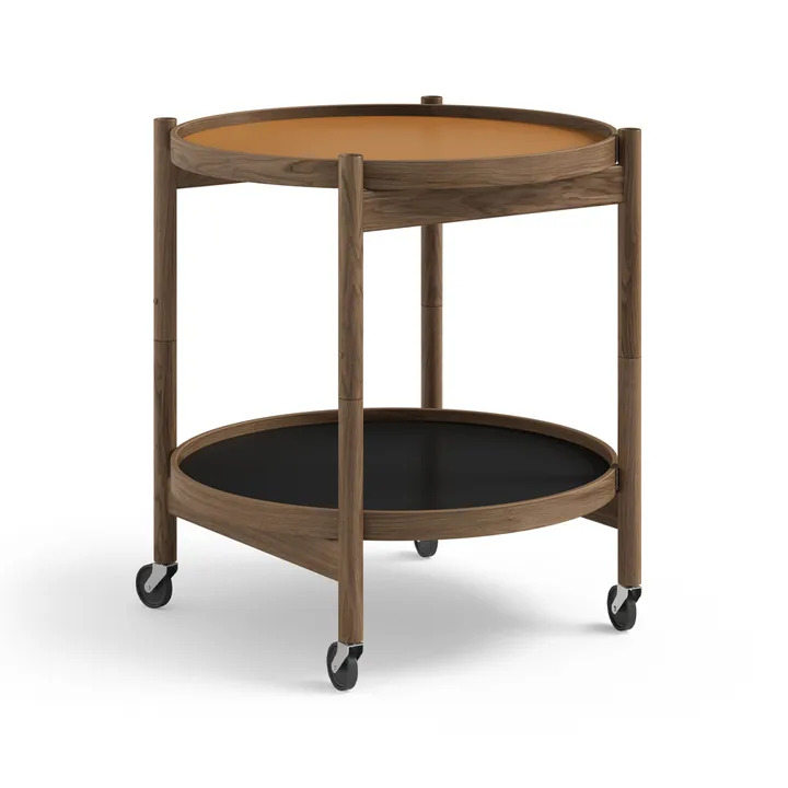 Bølling Tray Table 50型 - 陶土色_烟熏油面橡木底座 - Brdr. Krüger