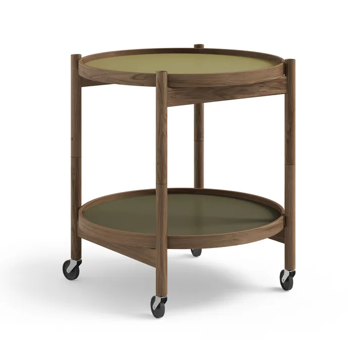 Bølling Tray Table 50型 - 叶纹款_烟熏油面橡木支架 - Brdr. Krüger