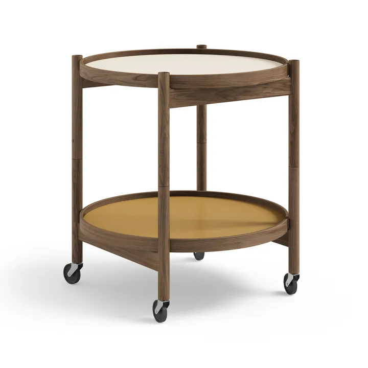 Bølling Tray Table 50型 - 阳光色_烟熏油面橡木底座 - Brdr. Krüger