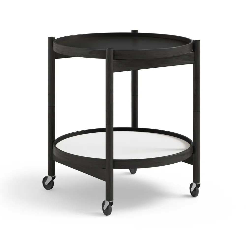 Bølling Tray Table 50型, 基础色_黑色漆面橡木底座 Brdr. Krüger