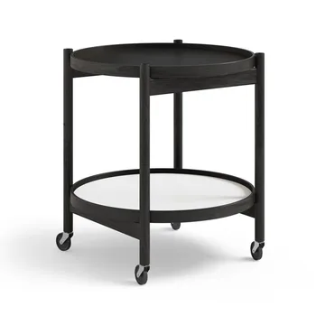 Bølling Tray Table 50型 - 基础色_黑色漆面橡木底座 - Brdr. Krüger