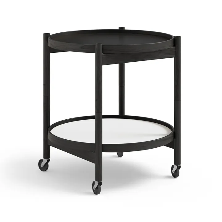 Bølling Tray Table 50型 - 基础色_黑色漆面橡木底座 - Brdr. Krüger