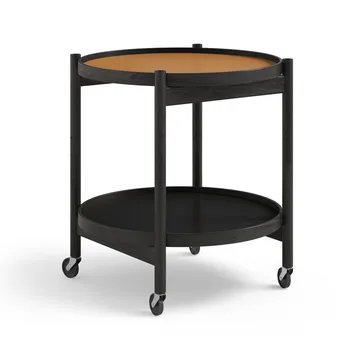 Bølling Tray Table 50型 - 陶土色_黑色漆面橡木底座 - Brdr. Krüger
