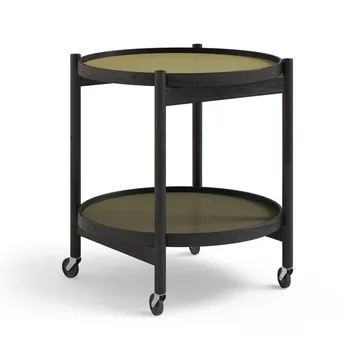 Bølling Tray Table 50型 - 树叶绿_黑色漆面橡木底座 - Brdr. Krüger