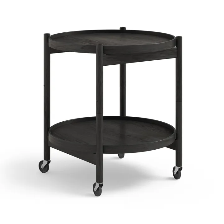 Bølling Tray Table 50型 - 黑色漆面橡木_黑色漆面橡木底座 - Brdr. Krüger