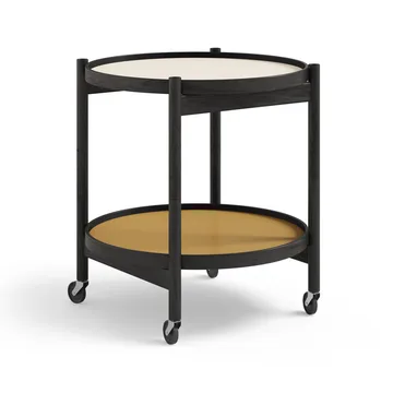 Bølling Tray Table 50型 - 阳光色_黑色漆面橡木底座 - Brdr. Krüger