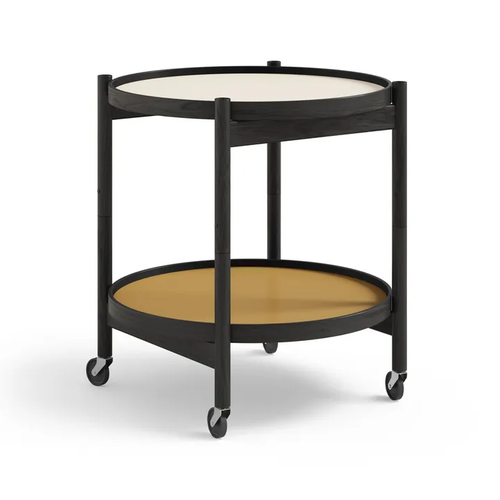 Bølling Tray Table 50型 - 阳光色_黑色漆面橡木底座 - Brdr. Krüger