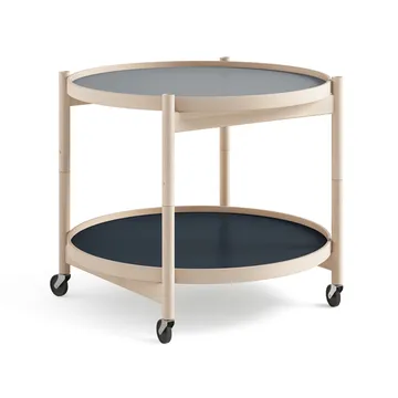 Bølling Tray Table 60型 - 水色_未处理榉木支架 - Brdr. Krüger