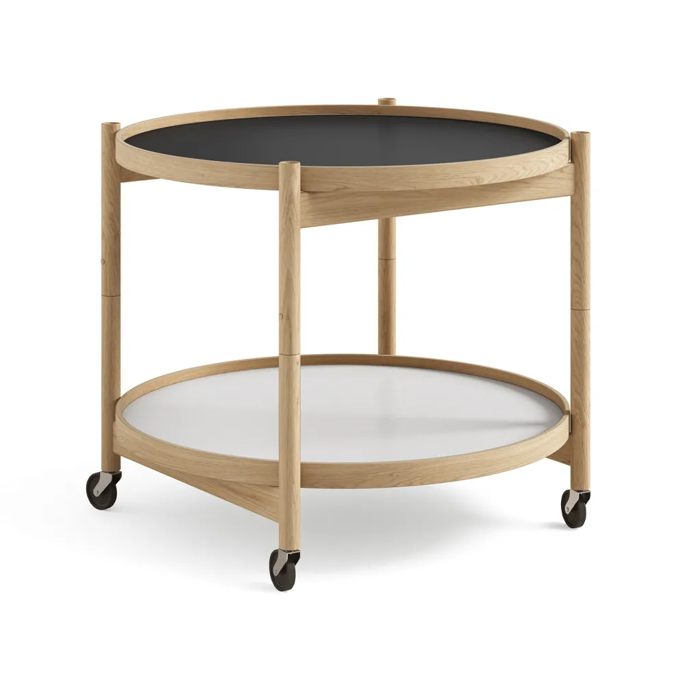 Bølling Tray Table 60型, 底座_上油橡木支架 Brdr. Krüger