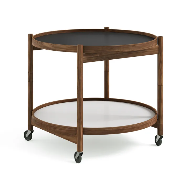 Bølling Tray Table 60型 - 底座_上油胡桃木支架 - Brdr. Krüger