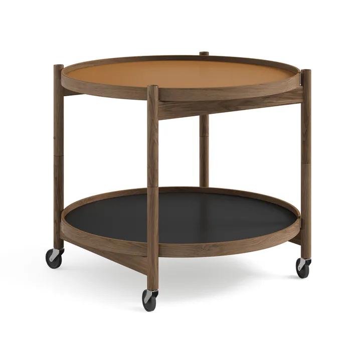 Bølling Tray Table 60型 - 黏土色_烟熏上油橡木支架 - Brdr. Krüger