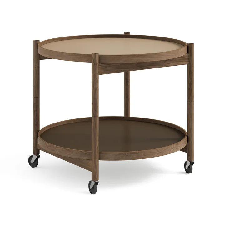 Bølling Tray Table 60型 - 大地色_烟熏上油橡木支架 - Brdr. Krüger
