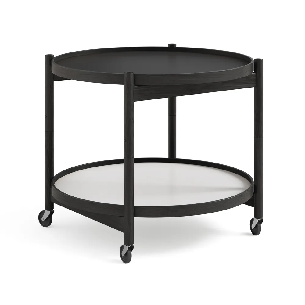 Bølling Tray Table 60型, 底座_黑色涂漆橡木支架 Brdr. Krüger