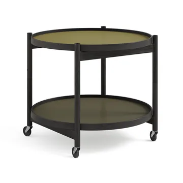 Bølling Tray Table 60型 - 树叶色_黑色涂漆橡木支架 - Brdr. Krüger