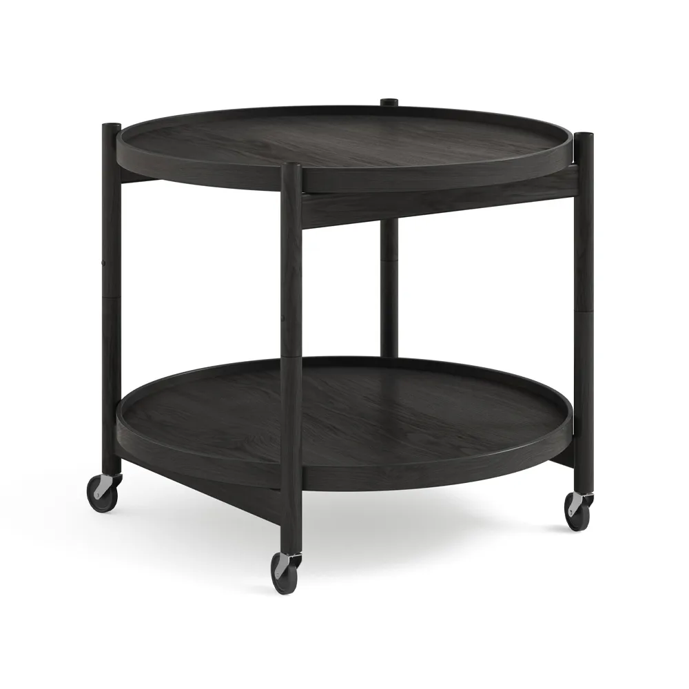Bølling Tray Table 60型, 黑色涂漆橡木_黑色涂漆橡木支架 Brdr. Krüger